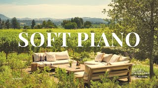Sunset at a California Vineyard Lounge – Soft Piano & Calm Relaxing Vibes (Playlist)