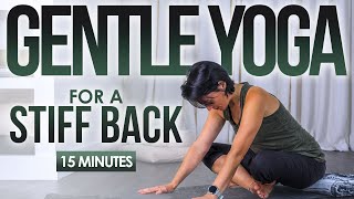 Gentle Yoga for a Stiff Back | Seated Stretches with Breath Focus to Release Tension