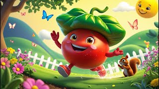 The Red Tomato Adventure | Fun Rhyme & Songs for Kids | AI Animation