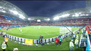 Morocco 2nd Goal vs Spain Fan Celebration VR 360 Video World Cup 2018