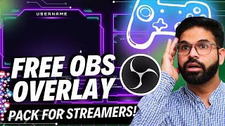 🔥 Best Free OBS Overlay Pack for Streamers! 🎥 | Download & Install Tutorial