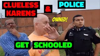 Cops and Karens Get Destroyed By A Grandma! Flag On The Play! First Amendment Audit! #police #funny