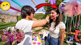 Avintika Ka Sath Pehali Holi 🫟 | With for end 😁 | Sourav Joshi vlogs 😘