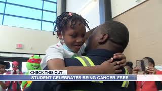 School celebrates student being cancer free - 11.8.23