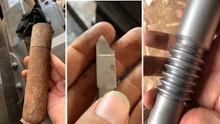 Making A gear WORM HOW PROFESSIONAL MAKE A WORM ON LATHE #lathe #metal #turning