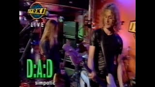 D-A-D - Interviews + 4 songs live performance, Jyrki 1997, Finnish TV