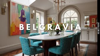 Inside a Belgravia Georgian Townhouse | Timeless British Elegance Meets Bold Abstract Art