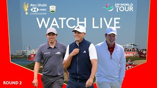 REPLAY | Ludvig Åberg, Matt Fitzpatrick, Robert MacIntyre | 2025 Abu Dhabi HSBC Championship Day 2
