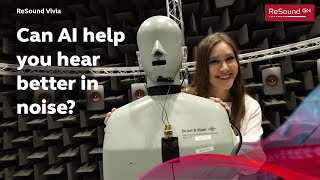 Listen to the world's smallest AI hearing aid
