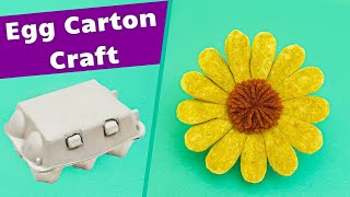 DIY Egg Carton Flower Craft Anyone Can Try!