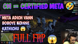 CM = CERTIFIED META 🤣 META ADICH VANN BOBOYE KONNE KATHICHU 😱 #tva #eaglegaming #gta #roleplay #rp 