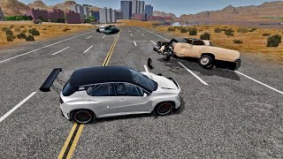 High Speed Traffic Car Crashes #6 - BeamNG Drive | GAMEVS