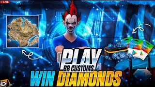 🔴 FREE FIRE LIVE REDEEM CODE GIVEAWAY || RANKED PUSH WITH TEAM CODE #freefire #giveaway
