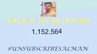 Salman Muqtadir (Salmon theBrownFish) Live Unsubscribe Count