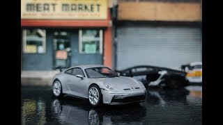 Mini GT Porsche 911 GT3 Silver Metalic - Unboxing Loose