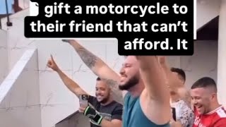 DO GOOD! Friends got together to buy a BIKE for their friend who could not AFFORD it