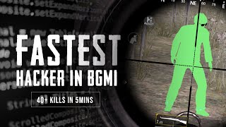 FASTEST HACKER IN BGMI | 38 KILLS IN ONE MATCH | KUTTA BANAKE MARARE SABKO 😂😂 | 1ST HACKER IN BGMI😣