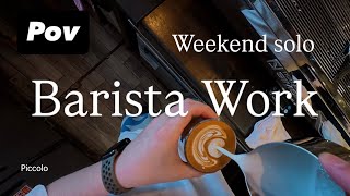 POV - Barista work in seoul cafe / weekend solo play