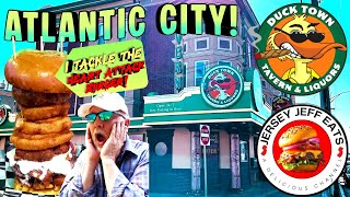 🍔 Atlantic City’s Most OUTRAGEOUS Burger! Ducktown Tavern's Heart Attack Burger. Did I Finish It?