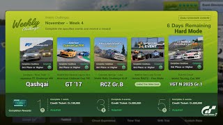 Gran Turismo 7 | Weekly Challenges November 2025 WK.4 - RA272 is back & WTC 900 [PS5Pro]