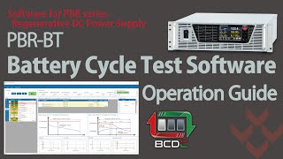 【Demo video】 PBR-BT　Battery Cycle Test Software