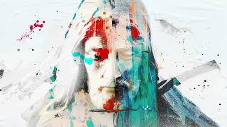 Face Of Jesus Christ With Abstract Moving Paint Spots Christian Background Motion Wallpaper Loop