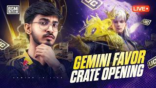 GEMINI'S FAVOR CRATE OPENING! | BGMI SCRIMS AND CLASSIC LIVE | ADMINO GAMING |