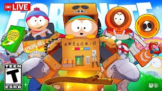🔴LIVE-NEW {SOUTH PARK} COLLAB 39.20 UPDATE SOON GRINDING BATTLE ROYAL!! Fortnite)