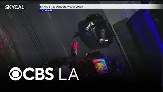 LAPD chase apparent gang member allegedly armed with a rifle