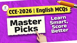 CCE-2026 | English MCQs | Master Picks Learn Smart, Score Better | LIVE@08PM #gyanlive #cceexam #cce