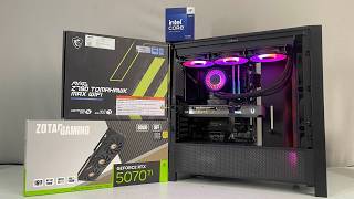 Corsair Frame 4000 | i9 14900k + RTX 5070ti OC |  POV PC build | ASMR | (No Music & No Talking)