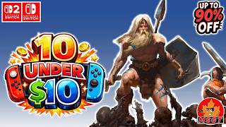 eSHOP SALE ALERT! TOP 10 UNDER $10 Nintendo Switch & Switch 2 (Up to 80% OFF) Budget Game Deals 2026