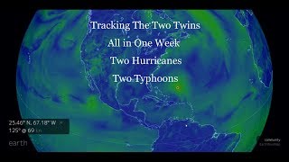 Tracking Jose and Norma with Typhoons Talim and Doksuri