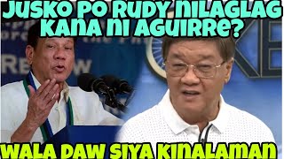 DOJ AGUIRRE WALA NG KAWALA NILAGLAG PA SI DIGONG?