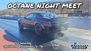 Octane Night Meet 2024 3rd Saturday starting in April through September Free to enter the facility