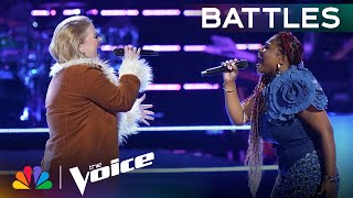 Alanna Lynise & Brook Wood Are Timeless on Miley Cyrus' "Angels Like You" | The Voice Battles | NBC