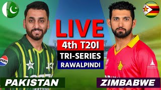 PAKISTAN vs ZIMBABWE, 4th T20 Match | PAK vs ZIM Live Scores & Commentary | Tri Nation Series 2025