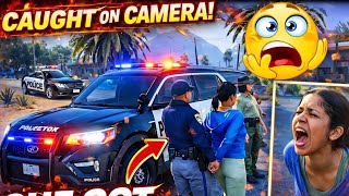 She Got arrested Police Car Chase Simulator challenge 😱| Real Cop police car Chase Traffic