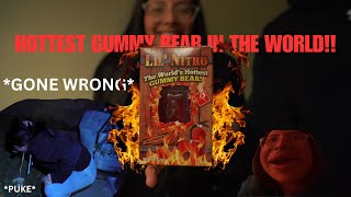 WORLDS HOTTEST GUMMY BEAR GONE WRONG [ WARNING PUKE ] *NOT CLICKBAIT*