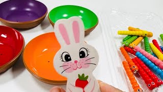 Colour Sorting | Worms | Educational Videos for Kids