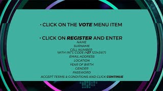 Register to Vote on Amazing Voices | Africa Magic