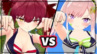 THE STRONGEST ASS IN HISTORY VS THE STRONGEST ASS OF MODERN TIMES [Hololive RU SUB]