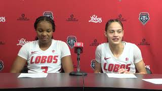 Lobo WBB vs. New Orleans Postgame: Destinee Hooks & Alyssa Hargrove (11/12/25)