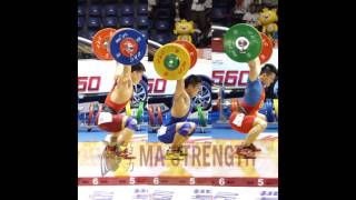 China's Squat Jerk Squad: Lu Xiaojun, Tian Tao, Shi Zhiyong