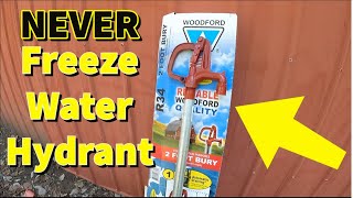 Install A Water Hydrant That WON"T Freeze!!!