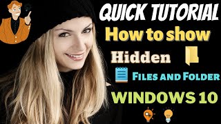 QUICK ADVICE - How to Show Hidden Files and Folders in Windows 10 | eTechniz.com 👍