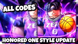 NEWEST HONORED ONE STYLE UPDATE CODES! CODES FOR BASKETBALL ZERO (BBZ)! ROBLOX 