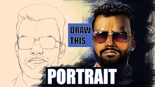 portrait painting in krita | #SKETCHES #krita #digitalpainting #portrait