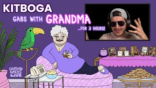 KitBoga Gabs w/ Grandma in her Lounge for 3 hours! #kitboga #liveanimation #puppetry