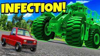 Random Car INFECTION Turns CHAOTIC with ALL MODS Enabled! (BeamNG Drive)